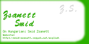 zsanett smid business card